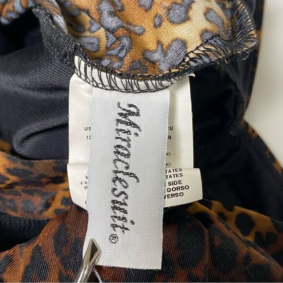 Miraclesuit One Piece Animal Print Ruched Swimsuit Women's Size 12 - Picture 13 of 14